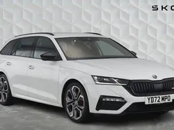 Moon white metallic Used 2022 Skoda Octavia vRS Estate | £27,500 (Expensive)