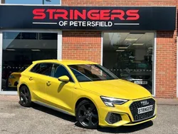 Yellow Used 2021 Audi A3 Sportback S-Line Hatchback | £17,950 (Fair price)
