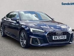 Metallic navarra blue Used 2023 Audi A5 S-Line Coupe | £23,685 (Super price)