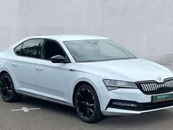 White Used 2020 Skoda Superb SportlinePlus Hatchback | £18,850 (Fair price)