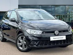 Deep black pearlescent Used 2024 VW Polo R-line Hatchback | £21,865 (Fair price)