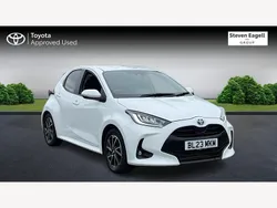 White Used 2023 Toyota Yaris Hybrid Design Hatchback | £17,340 (Fair price)