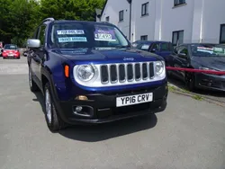 Blue Used 2016 Jeep Renegade Limited SUV | £7,495 (Fair price)