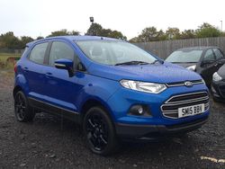Blue Used 2015 Ford Ecosport Zetec SUV | £4,300 (Good price)