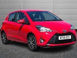 Red Used 2018 Toyota Yaris Hatchback | £9,900 (Fair price)