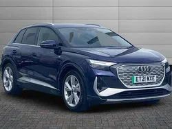 Blue Used 2021 Audi Q4 e-tron S-Line SUV | £20,495 (Fair price)