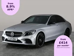 Silver Used 2021 Mercedes C220 AMG Line Premium Sedan | £22,593 (Fair price)