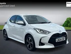 White Used 2024 Toyota Yaris Hybrid Design Hatchback | £18,797 (Fair price)