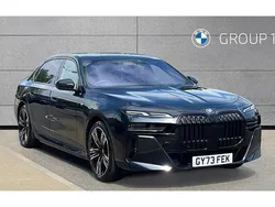 Carbon black Used 2023 BMW 750e M Sport Sedan | £69,875