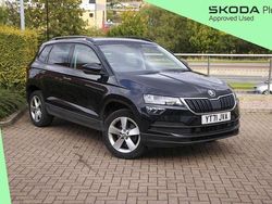 Black magic pearl effect Used 2021 Skoda Karoq SE SUV | £16,148 (Fair price)