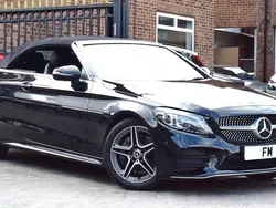 Black Used 2020 Mercedes C300 AMG Line Premium Plus Cabriolet | £19,850 (Good price)