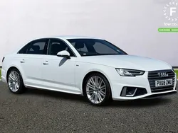 White Used 2019 Audi A4 S-Line Sedan | £16,699 (Super price)