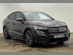 Black magic pearl effect Used 2023 Skoda Enyaq iV vRS SUV | £28,900 (Fair price)