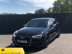 Black Used 2018 Audi A3 Sportback S-Line Hatchback | £11,310 (Good price)