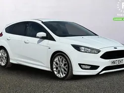 White Used 2017 Ford Focus ST-Line Hatchback | £10,499 (Fair price)
