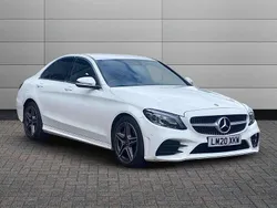 White Used 2020 Mercedes C300 AMG line Sedan | £19,595 (Fair price)