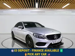 Silver Used 2018 Mercedes C220 AMG line Sedan | £11,249 (Good price)