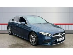 Blue Used 2019 Mercedes A180 AMG line Hatchback | £16,480 (Fair price)