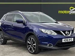 Ink blue metallic Used 2016 Nissan Qashqai Tekna SUV | £8,500 (Good price)