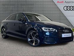 Cosmos blue metallic Used 2018 Audi A3 Black Edition Sedan | £15,995 (Fair price)
