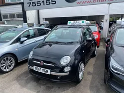 Black Used 2015 Fiat 500 Lounge Hatchback | £4,295 (Good price)
