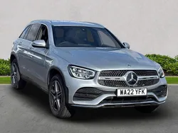 Silver Used 2022 Mercedes GLC300e AMG line Estate | £30,269 (Good price)