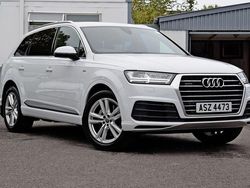 White Used 2017 Audi Q7 S-Line SUV | £23,895 (Fair price)