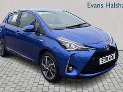 Blue Used 2018 Toyota Yaris Hybrid Hatchback | £11,450 (Fair price)