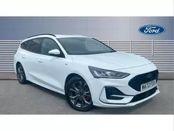 White Used 2022 Ford Focus ST-Line Estate | £14,170 (Fair price)