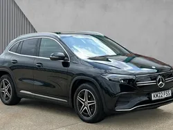 Cosmos black metallic Used 2022 Mercedes EQA350 AMG line SUV | £25,559 (Fair price)