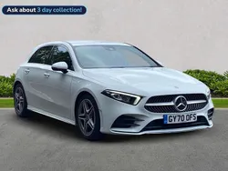 White Used 2020 Mercedes A200 AMG line Hatchback | £18,299 (Fair price)