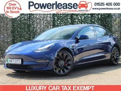 Blue Used 2021 Tesla Model 3 Performance Sedan | £20,444 (Good price)