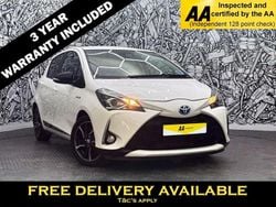 White Used 2018 Toyota Yaris Hybrid Design Hatchback | £13,595 (Fair price)