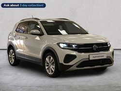 White New 2025 VW T-Cross Match SUV | £21,997 (A bit pricey)