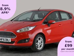 Red Used 2016 Ford Fiesta Zetec Hatchback | £7,130 (Fair price)