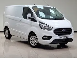 White Used 2023 Ford Transit Custom Limited Van | £20,998 (Expensive)