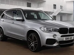 Silver Used 2018 BMW X5 M Sport SUV | £27,500 (Fair price)