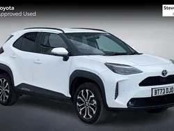 White Used 2023 Toyota Yaris Hybrid Design Hatchback | £22,643