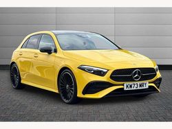 Yellow Used 2023 Mercedes A200 Exclusive Hatchback | £26,500 (Expensive)