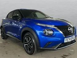 Special metallic magnetic blue Used 2024 Nissan Juke N-Connecta SUV | £20,648 (Fair price)