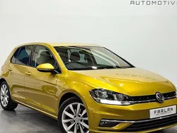 Yellow Used 2017 VW Golf VII GT Hatchback | £10,450 (Fair price)