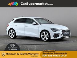 White Used 2023 Audi A3 S-Line Hatchback | £20,197 (Fair price)