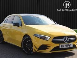 Yellow Used 2019 Mercedes A35 AMG Premium Plus Hatchback | £19,885 (Fair price)