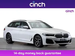 White Used 2021 BMW 520 M Sport Estate | £22,039 (Super price)