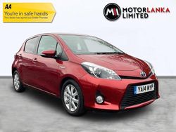 Red Used 2014 Toyota Yaris Hybrid Plus Hatchback | £7,990 (A bit pricey)