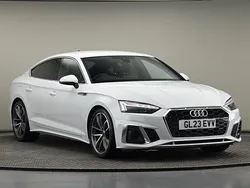 Glacier white Used 2023 Audi A5 Sportback S-Line Hatchback | £25,650 (Good price)