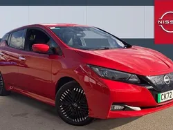 Red Used 2022 Nissan Leaf Tekna Hatchback | £11,381 (Fair price)