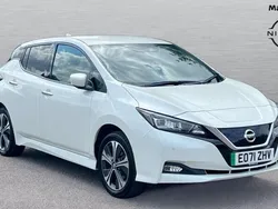 White Used 2021 Nissan Leaf Tekna Hatchback | £12,678 (Fair price)