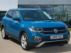Dark petrol metallic Used 2019 VW T-Cross SEL SUV | £14,584 (Fair price)