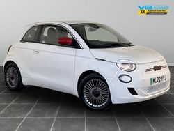 White Used 2022 Fiat 500e Red Hatchback | £9,495 (Fair price)